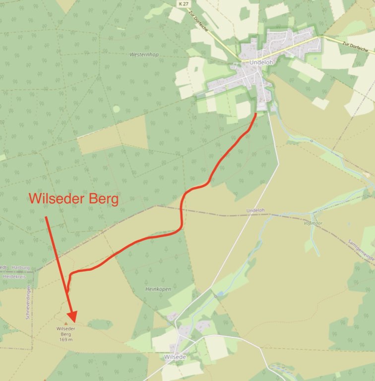Karte Wilseder Berg